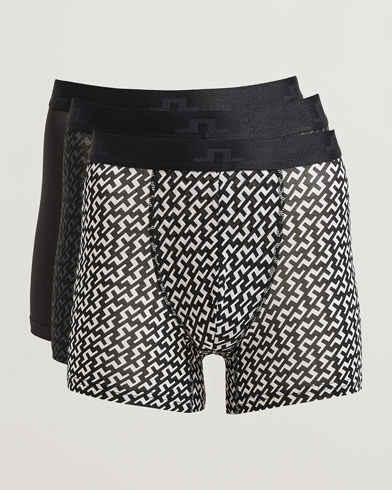 J.Lindeberg Bridge Lyocell Boxer Black Multi – Flerfarvet