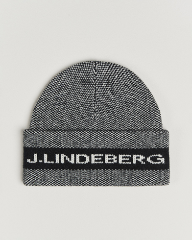 J.Lindeberg Ernie Beanie Black Melange – Sort