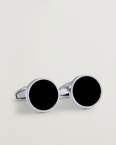 Amanda Christensen Classic Cufflink Silver/Black – Sølv