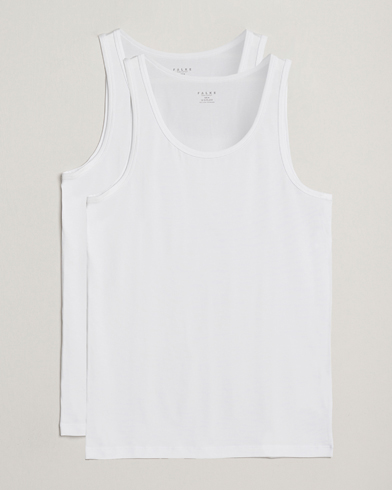 Falke 2-Pack Cotton Tank Top White – Hvid