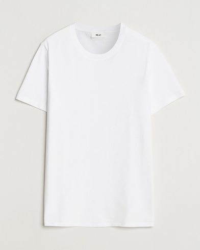 NN07 Percy Crew Neck T-Shirt White – Hvid