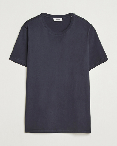NN07 Percy Crew Neck T-Shirt Deep Navy – Blå