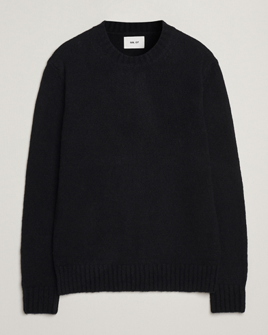NN07 Lee Wool Knitted Sweater Black – Sort