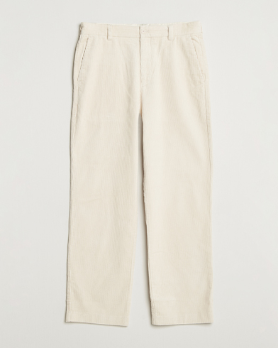 NN07 Paw Relaxed Fit Corduroy Trousers Ivory – Hvid