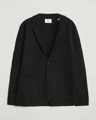 NN07 Lucas Boiled Wool Blazer Black – Sort