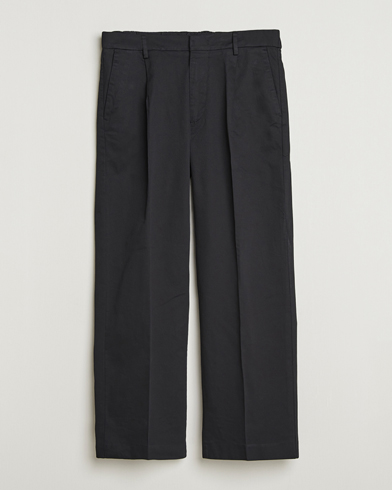 NN07 Kay Relaxed Fit Pleated Trousers Black – Sort