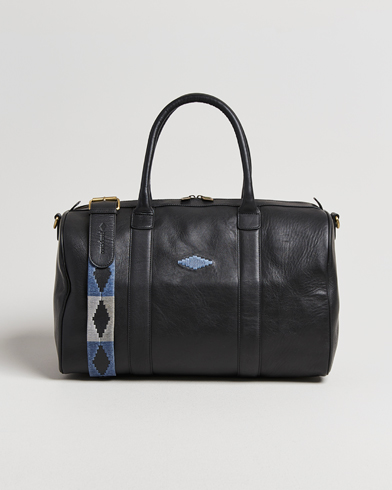 Pampeano Varon Small Leather Weekend Bag Black – Sort