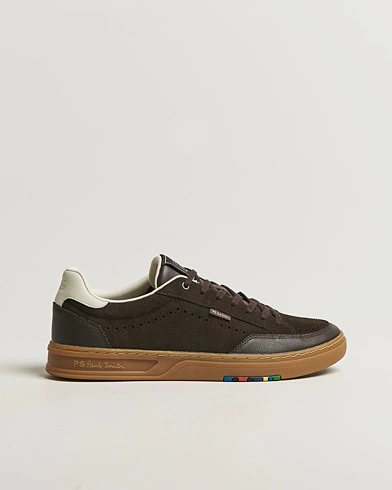 PS Paul Smith Hillstar Suede/Leather Sneaker Dark Brown – Brun