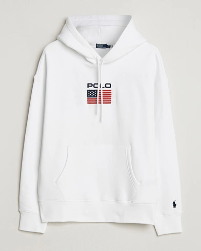 Polo Ralph Lauren USA Hoodie White – Hvid