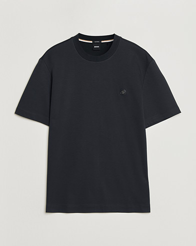 BOSS BLACK Taut Regular Fit T-Shirt Dark Blue – Blå