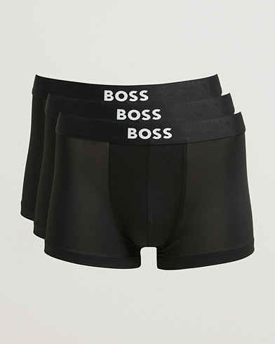 BOSS BLACK 3-Pack Microfibre Trunk Black – Sort
