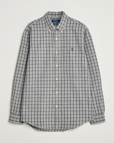 Polo Ralph Lauren Custom Fit Checked Shirt Grey Heather Multi – Grå