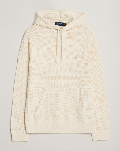 Polo Ralph Lauren Cotton/Wool Hoodie Andover Cream – Hvid