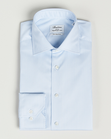 Stenströms Slimline X-Long Sleeve Shirt White/Blue – Blå