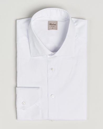 Stenströms Slimline Cotton Stretch Shirt White – Hvid
