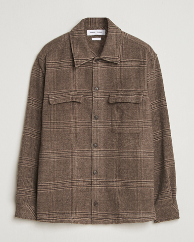 Samsøe Samsøe Castor Checked Overshirt Black Coffee – Brun