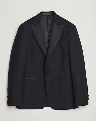 Oscar Jacobson Frampton Wool Tuxedo Blazer Black – Sort