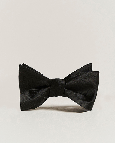 Oscar Jacobson Bow Tie, Self Tie Black – Sort
