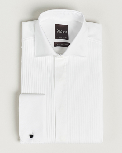 Oscar Jacobson Reg Fit Cut Away Tuxedo Double Cuff White – Hvid