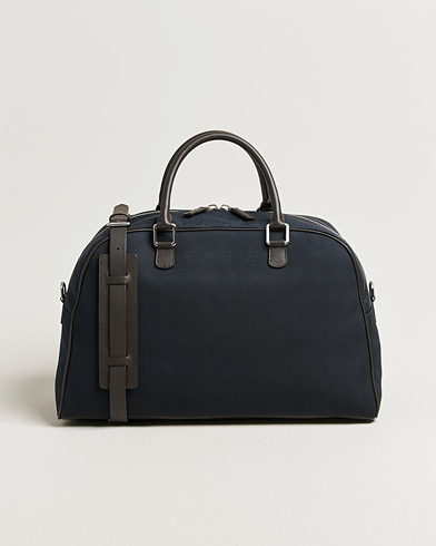 Anderson's Balistic Nylon/Leather Weekendbag Navy – Blå
