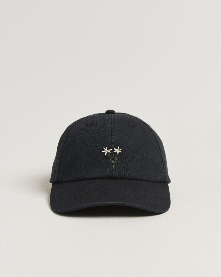 Forét Posy Washed Cap Black – Sort