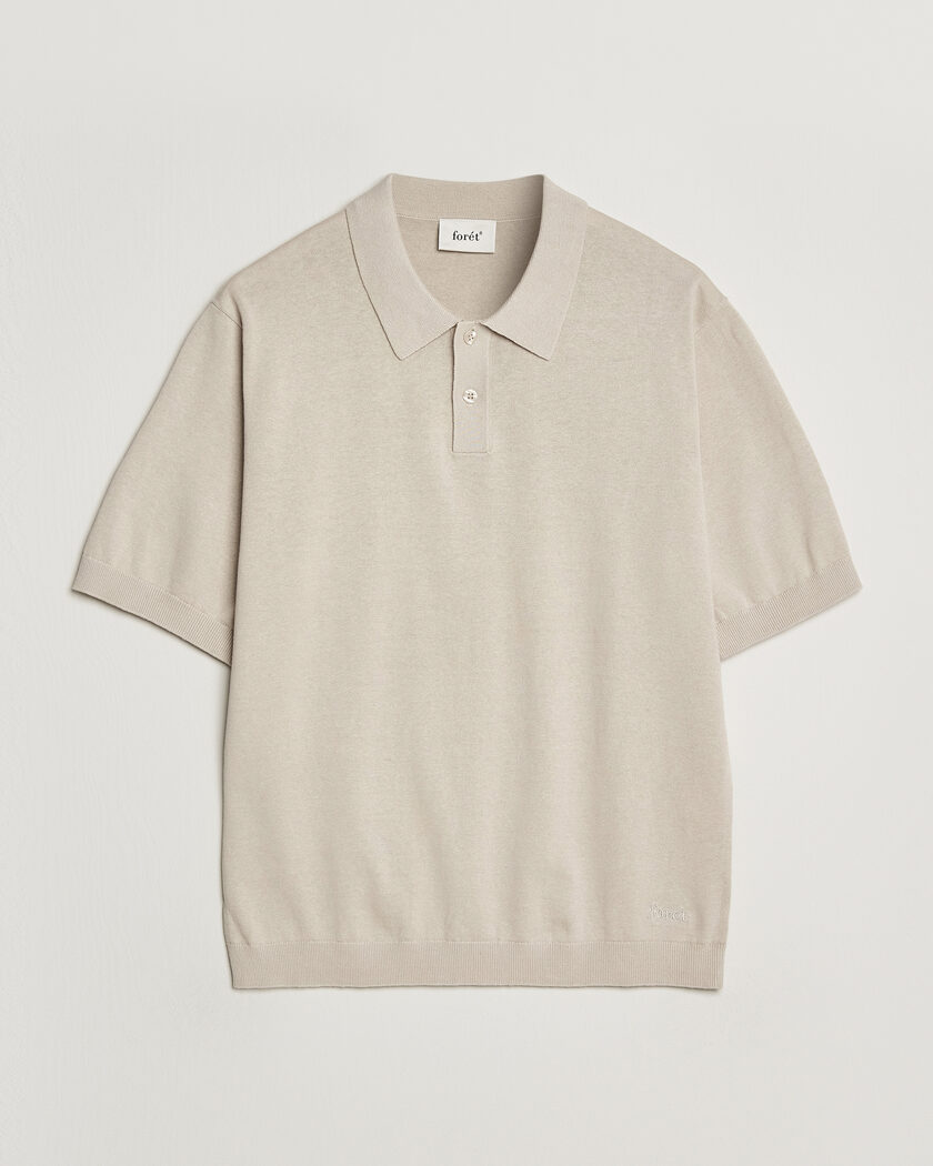 Forét Sea Cotton/Linen Polo Oatmeal – Beige