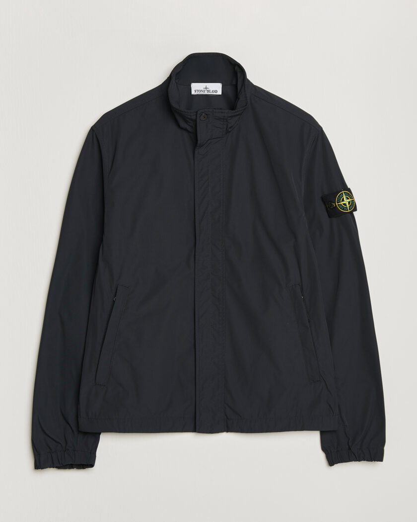 Stone Island Micro Twill Stand Collar Jacket Black – Sort