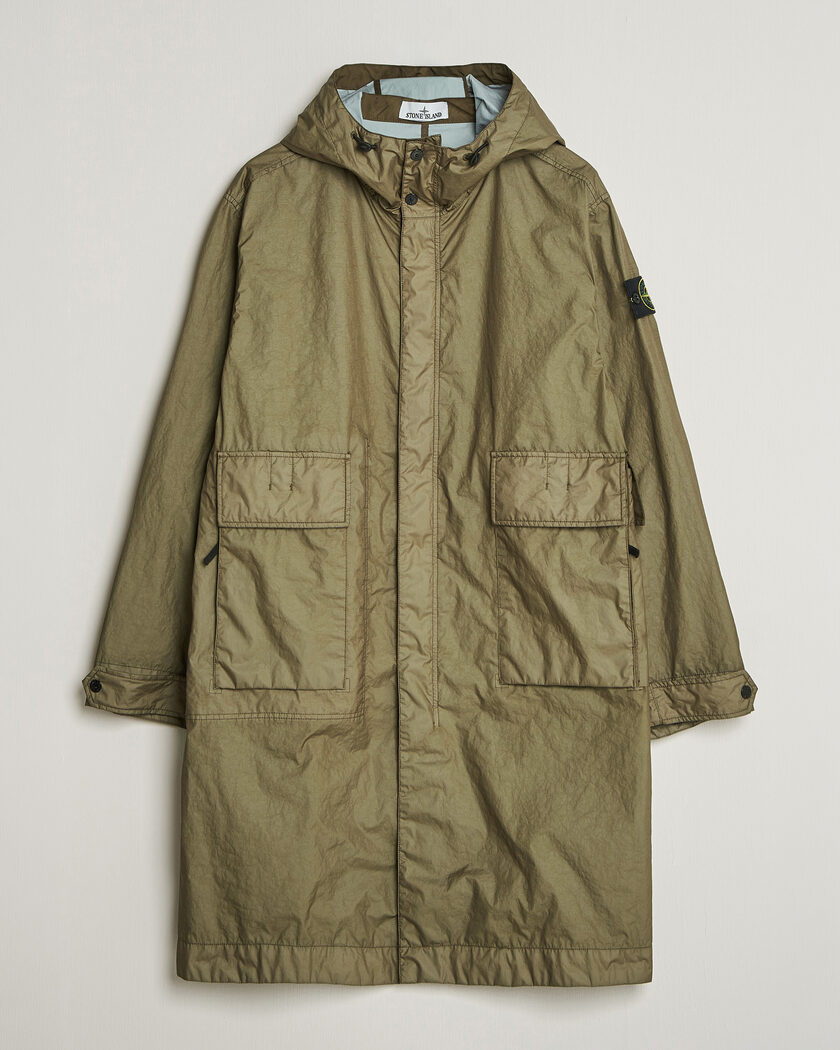 Stone Island Membrana 3L Hooded Parka Military Green – Grøn
