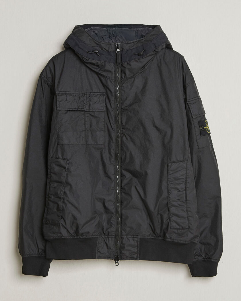 Stone Island Membrana 3L Hood Jacket Black – Sort