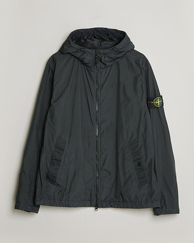 Stone Island Crinkle Reps Padded Hood Jacket Black – Sort