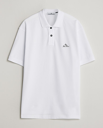 Stone Island Organic Cotton Pique White – Hvid