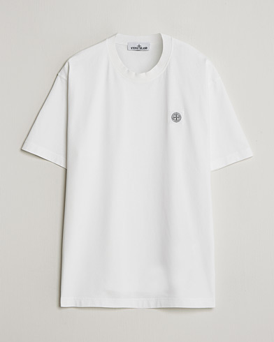 Stone Island Combed Organic Cotton T-Shirt White – Hvid