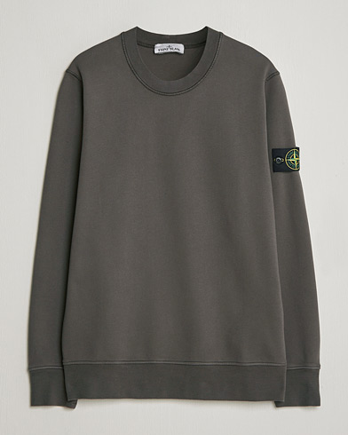 Stone Island Garment Dyed Fleece Sweatshirt Charcoal – Grå