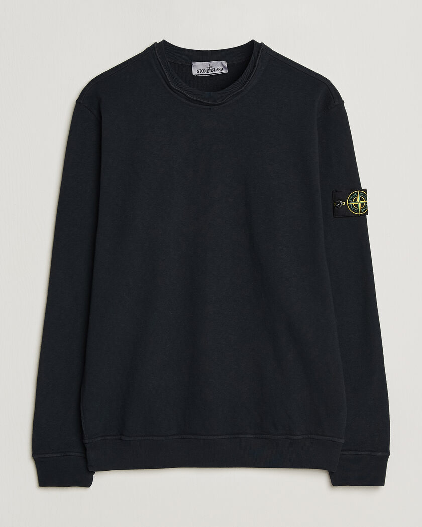 Stone Island Old Dyed Cotton Sweatshirt Navy – Blå