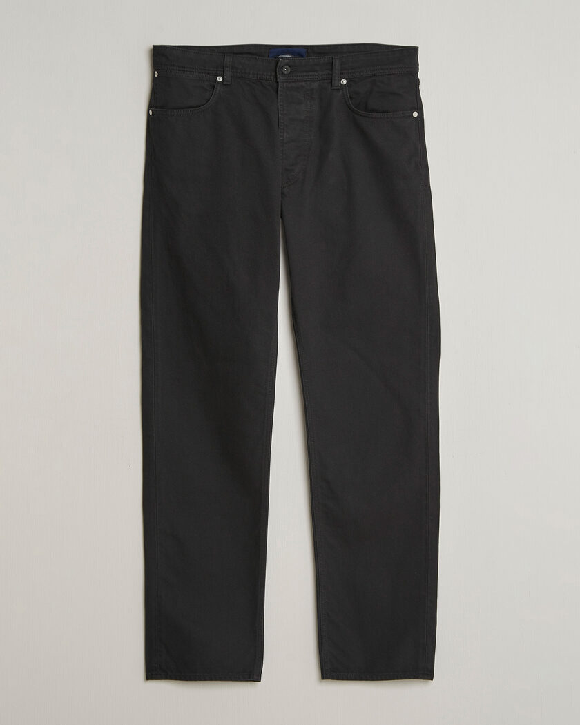 Stone Island Straight Fit Denim Jeans Black – Sort