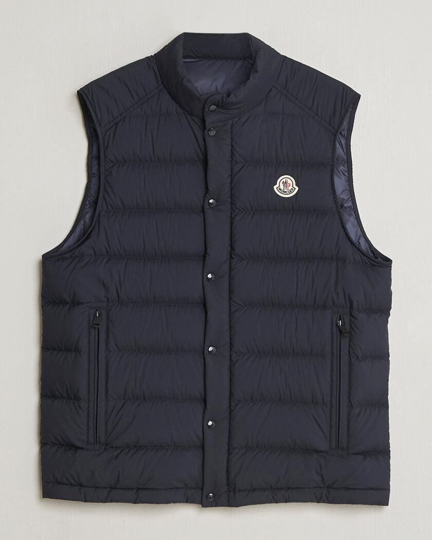 Moncler Barthe Down Vest Navy – Blå