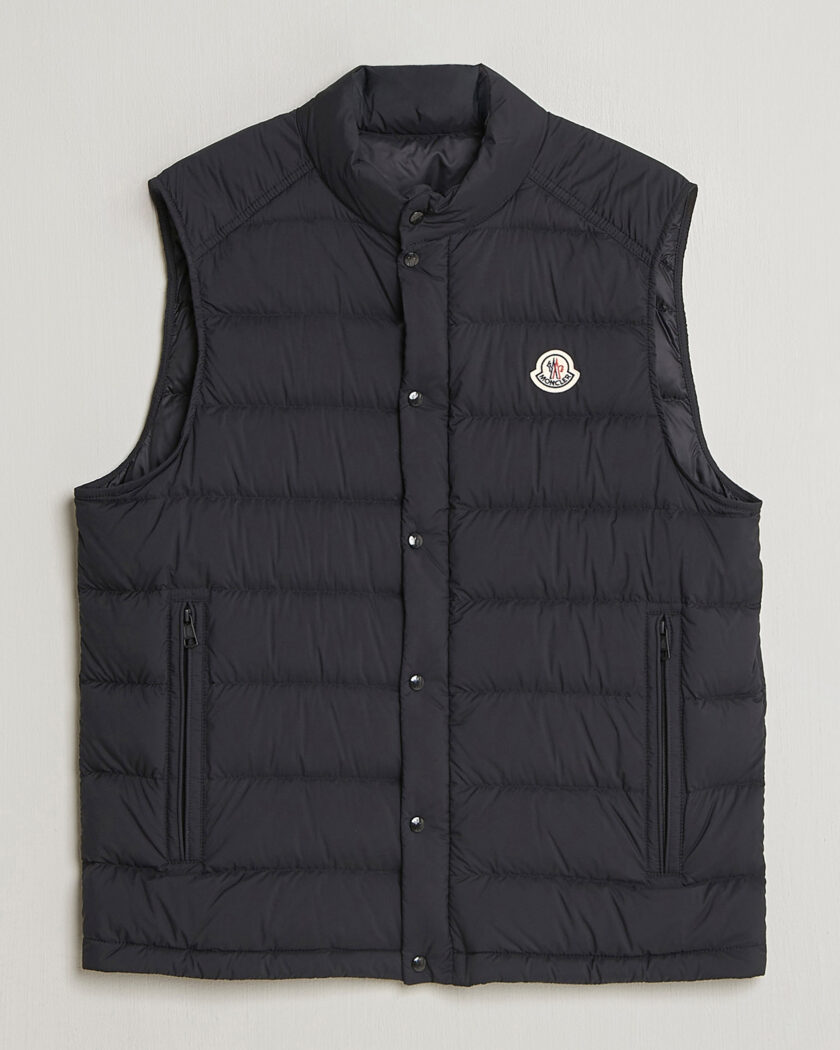 Moncler Barthe Down Vest Black – Sort