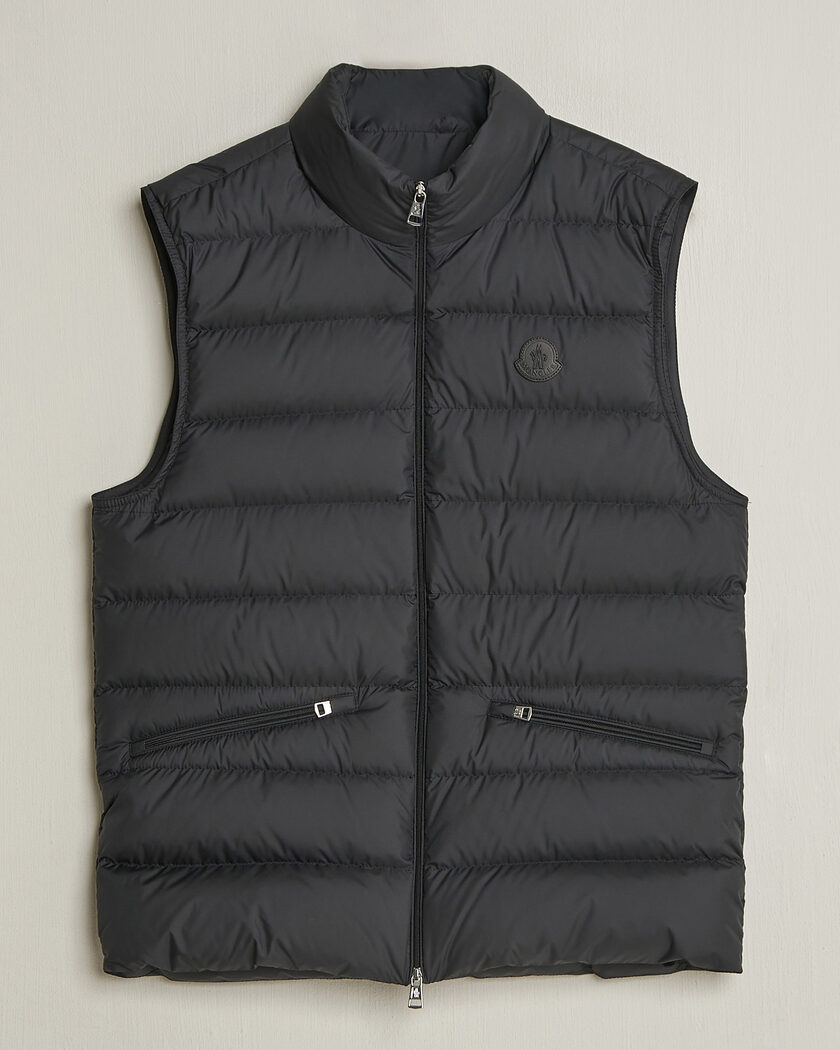 Moncler Lechtal Down Vest Black – Sort