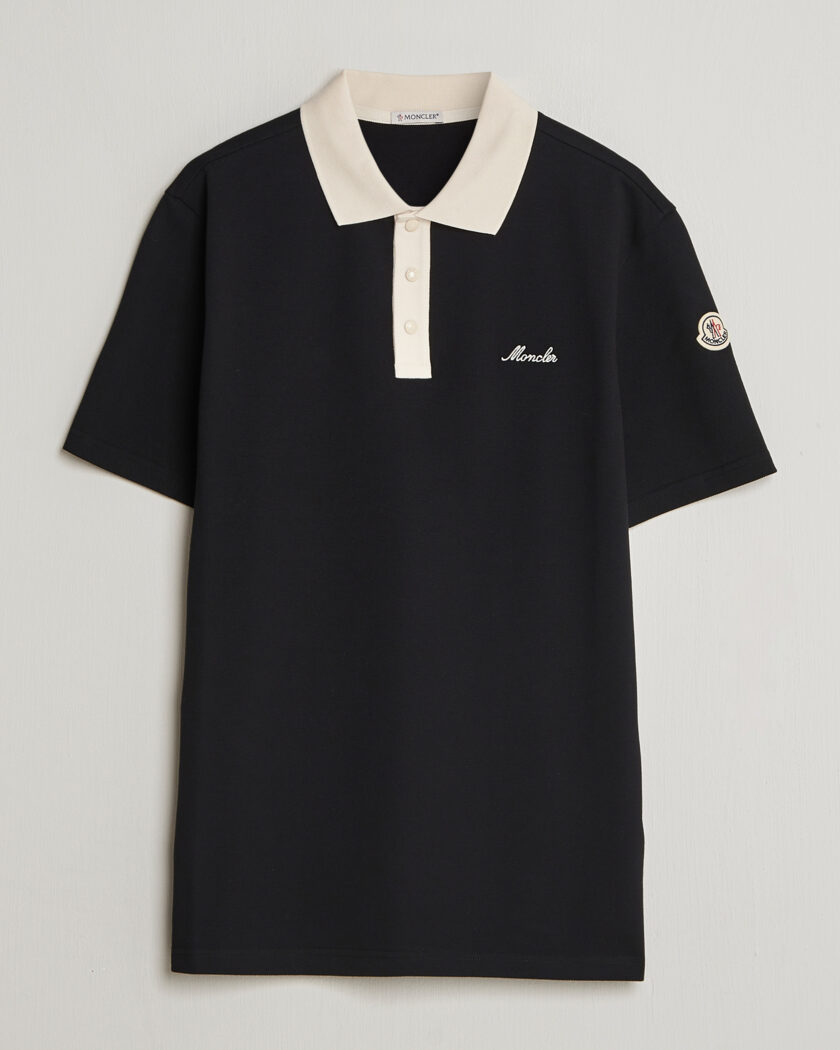 Moncler Signature Logo Polo Black – Sort