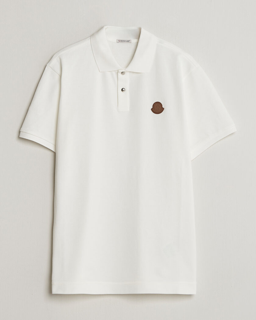 Moncler Luxury Logo Polo Off White – Hvid