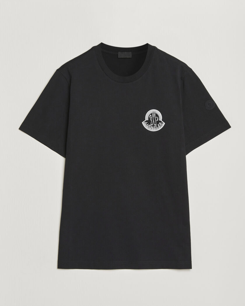 Moncler 3D Logo T-Shirt Black – Sort