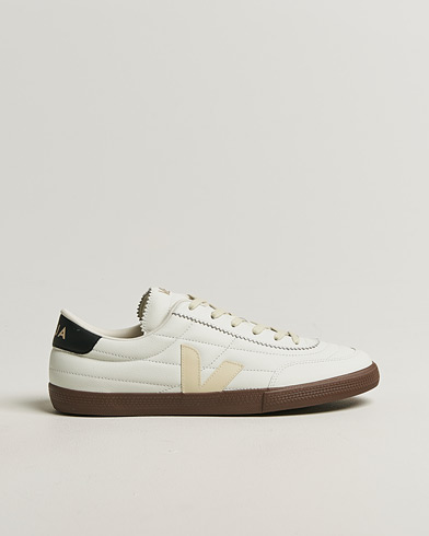 Veja Panenka Leather Sneaker White/Black Bark – Hvid