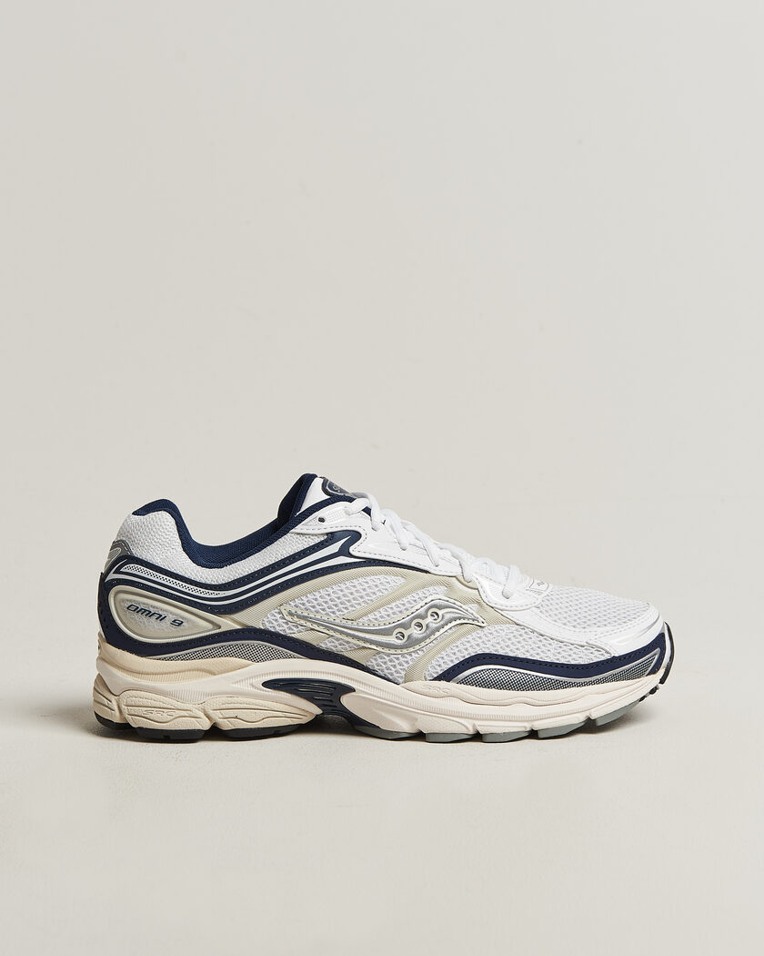 Saucony Progrid Omni 9 Running Sneaker White/Navy – Hvid