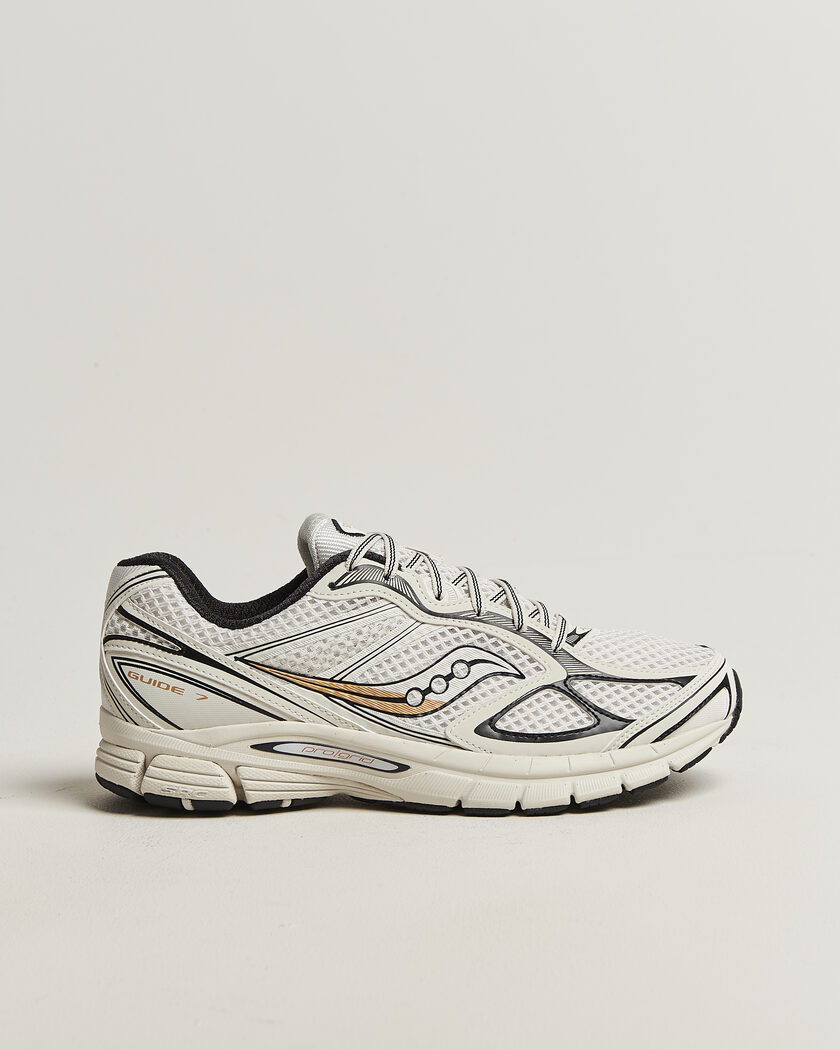 Saucony Guide 7 Running Sneaker Onyx/Gold – Hvid