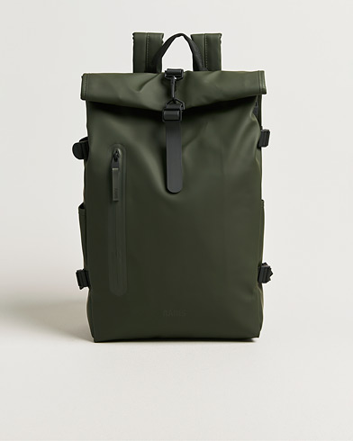 RAINS Rolltop Large Rucksack Green – Grøn