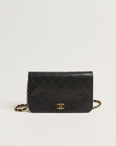 Chanel Pre-Owned Classic Single Flap Bag Lambskin Small Black – Sort