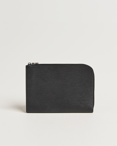 Louis Vuitton Pre-Owned Porte Documents Epi Leather Black – Sort