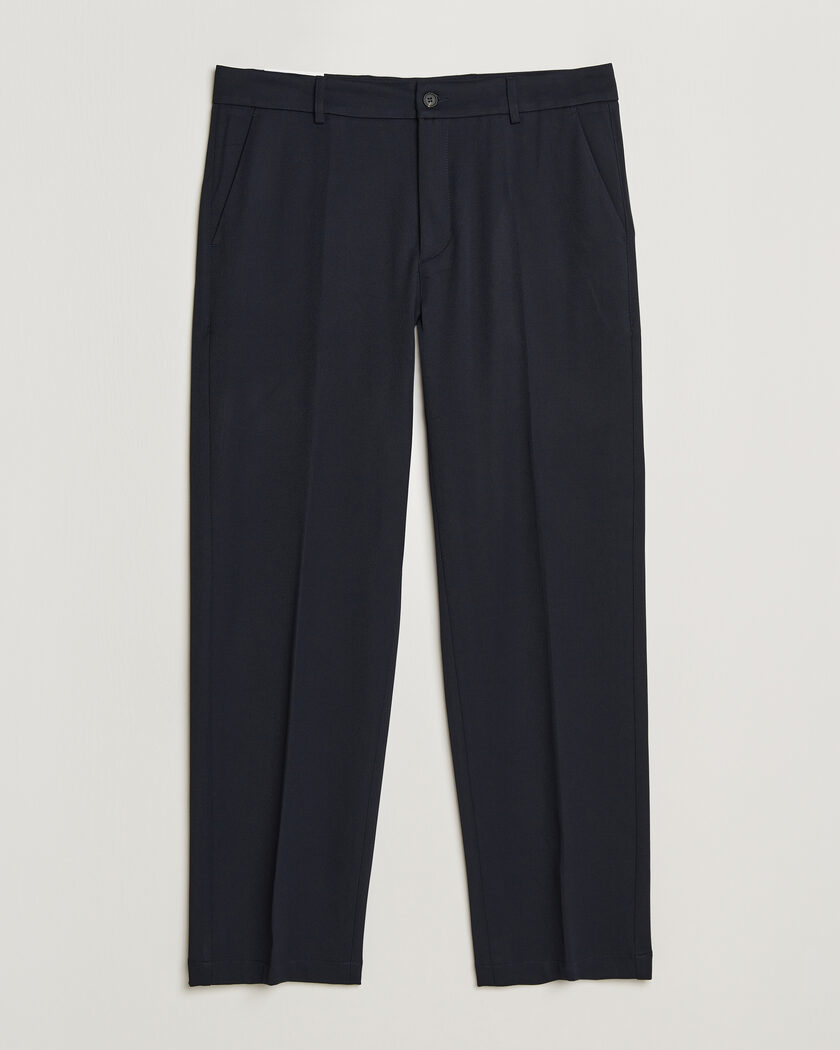 LES DEUX Como Solid Slack Pants Dark Navy – Blå