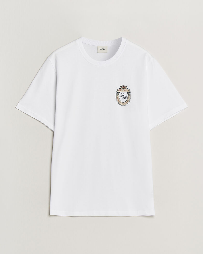 LES DEUX Brday Emblem T-Shirt White – Hvid