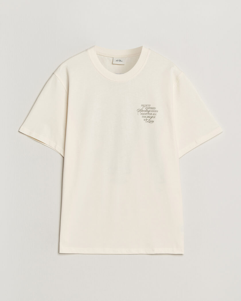 LES DEUX Ben Faience T-Shirt Eggnog White – Hvid